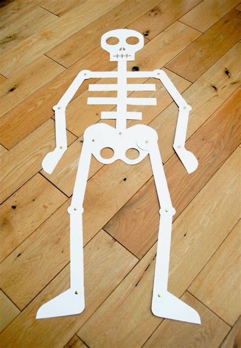 Eu Amo Artesanato Esqueleto Humano Com Molde Para Escola Corpo Pré