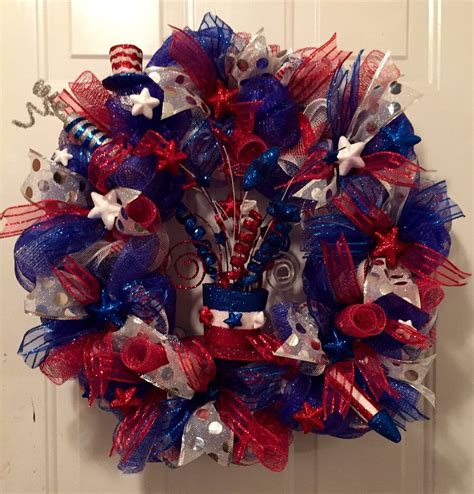 Fourth of July wreath 4th of July wreath patriotic wreaths | 4th of july wreath, Fourth of july 