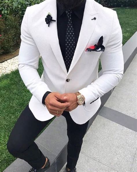 White Blazer For Men Wedding Suit For Men Tuxedo Two Pieces 2022 Jack