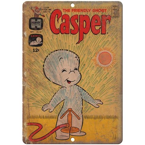 Casper The Friendly Ghost Rare Comic Art 10 X 7 Reproduction Metal Sign J196 Ghost Comic
