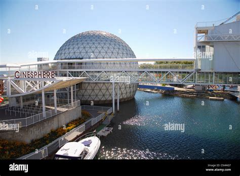 Cinesphere Imax Theatre Ontario Place Toronto Ontario Stock Photo