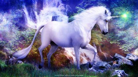 Unicorn in the forest, artistic. Unicorn HD Wallpapers, Pictures, Images