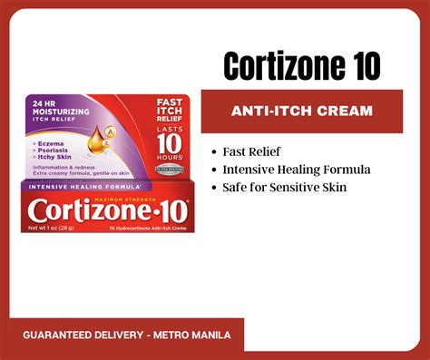 Cortizone 10 Anti Itch Intensive Healing Cream 1oz 28g Acornlaneph