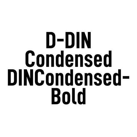 D Din Condensed Dincondensed Bold Font Free Fonts On Creazilla