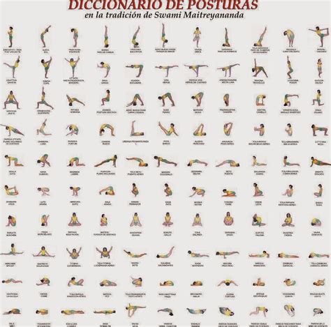 diccionario asanas purna yoga integral Poses de ioga Sequências de