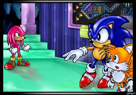 Sonic And Tails Vs Knuckles In Hidden Palace Sonic The Hedgehog