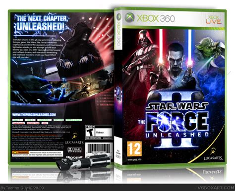 Star Wars The Force Unleashed Xbox 360 Box Art Cover By Techno Guy