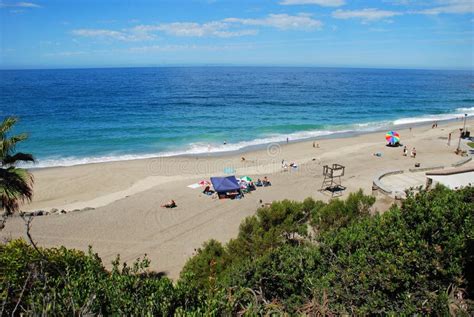 Vista De La Playa De Aliso Laguna Beach California Imagen De Archivo