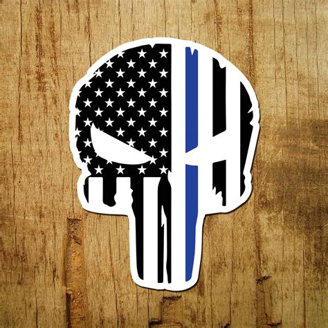 Here you can explore hq punisher skull transparent illustrations, icons and clipart with filter setting like size, type, color etc. Thin Blue Line of Courage Punisher Skull Decal - InShane ...