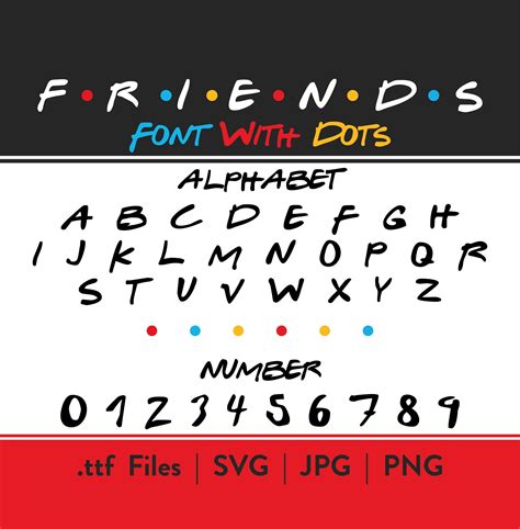Friends Font Svg Ttf Friends Tv Show Inspired Logo Font Friends Font