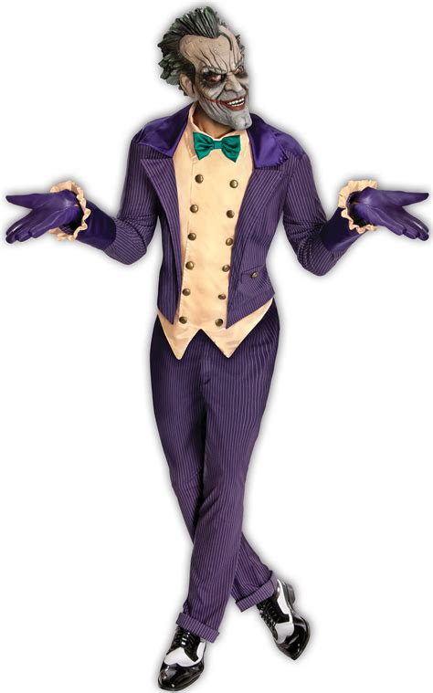 Mens Arkham City Joker Adult Costume Mr Costumes