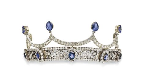 A 19th Century Sapphire And Diamond Tiara Christies