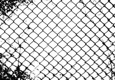 Realistic Segment Of A Metal Mesh Fence Chain Link Fence Texture