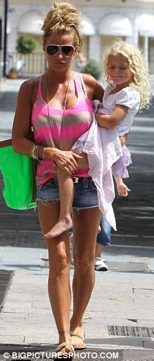 Katie Price Wears Tiny Shorts As She Ignores The Local Food To Lunch At McDonalds In Spain