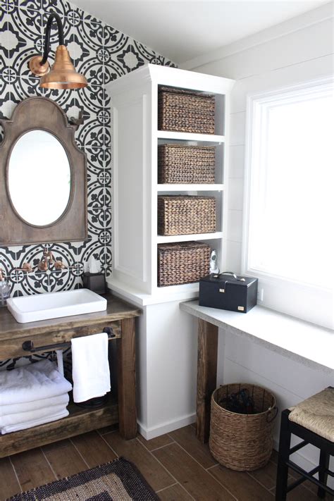 Modern Farmhouse Bathroom Remodel Reveal White Cottage