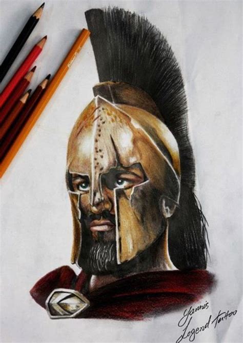 Spartan Warrior Tattoos 300 Spartan Warrior Leonidas