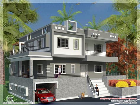 North Indian Style Minimalist House Exterior Design Kerala Home Dezign