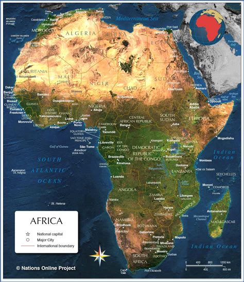 Map Of Africa Countries Of Africa Nations Online Project Africa