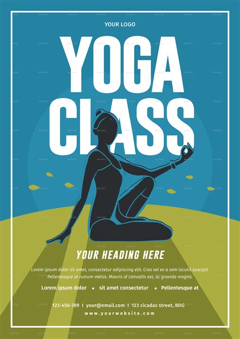 Yoga Class Flyer Print Templates Graphicriver