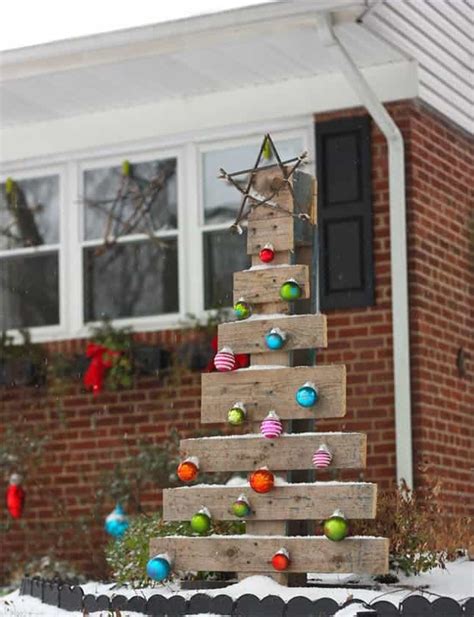 Diy Outdoor Christmas Tree Decoration Ideas For Birthday