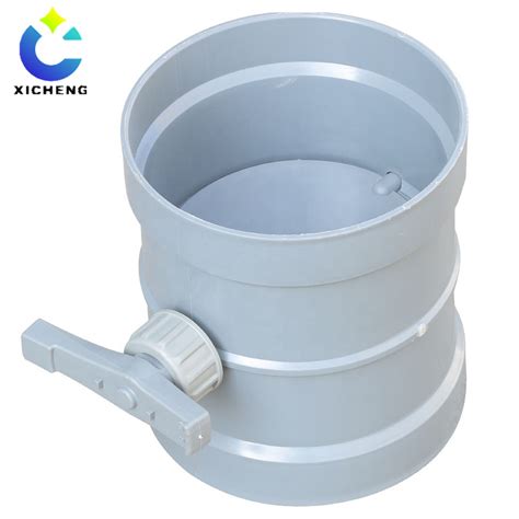 Round Manual Plastic Air Duct Volume Control Damper Manual