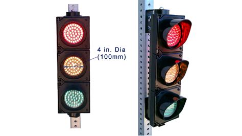 Red/Yellow/Green 100mm (4in) LED Signal