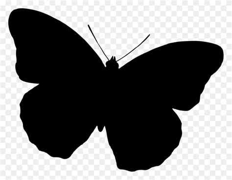 Butterfly Clipart Black And White Png Free Simple Butterfly Black And