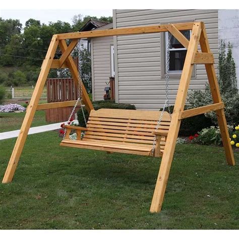 Centerville Amish Classic Treated Adult Porch Swing Set 54 42 43