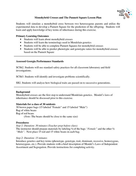 The monohybrid cross problems 2 worksheets has worked for my students. 14 Best Images of Monohybrid Cross Worksheet Answer Key - Monohybrid Cross Worksheet Answers ...