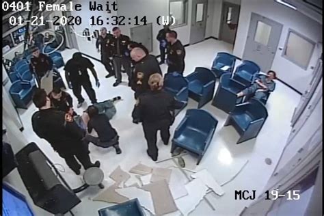 Woman Tries To Escape Jail Falls Through Ceiling Jail Video Woman Tries To Escape Falls