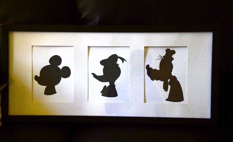 Downloadable Disney Mickey Donald And Goofy Silhouettes In Literature