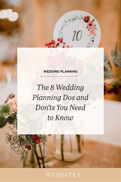 8 Important Wedding Planning Dos And Donts You Need To Know Wedding