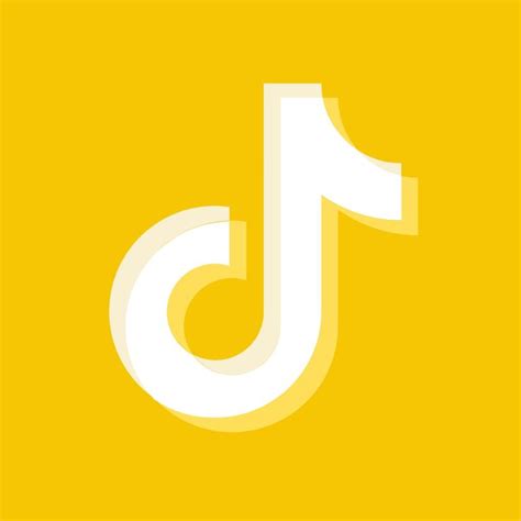 Yellow Icon Tiktok App Icon Design Iphone Photo App Ios Icon