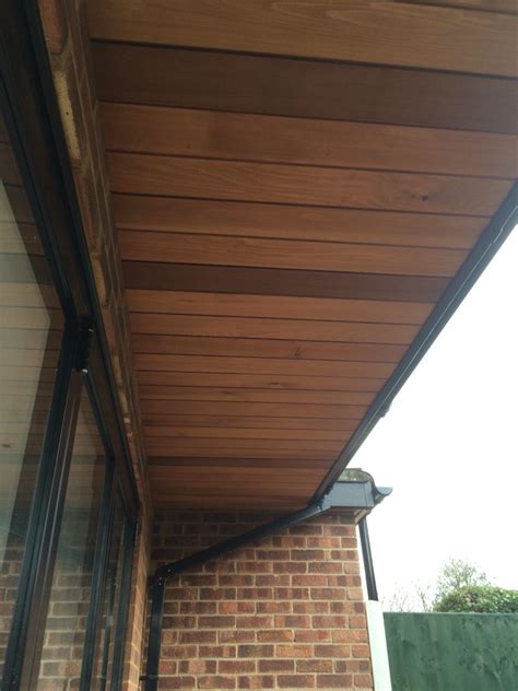 Love This European Cedar Soffit Overhang With Black Bifolds And