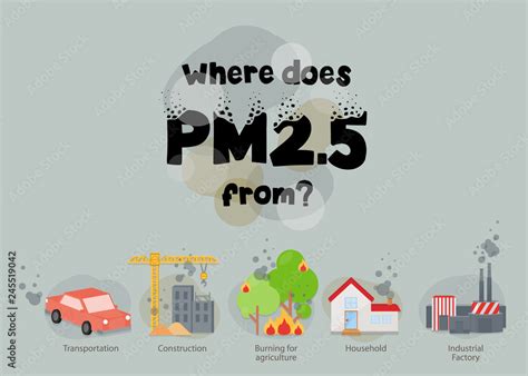 PM 2 5 Infographic Information About Dust PM2 5 Source Air Pollution