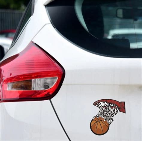 105108cm Sports Decals Basketball Shooting Car Stickers Window Tail