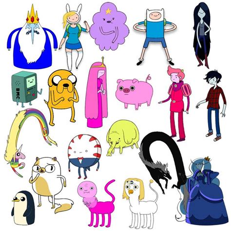 All Of The Characters Combined Illustrazioni Cartoon Arte Di