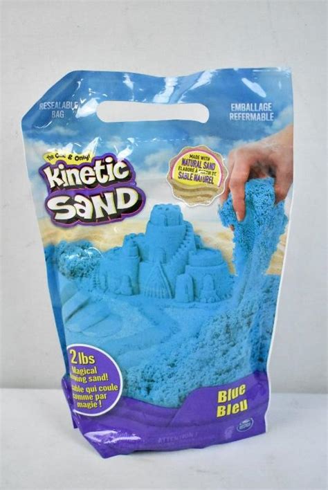 Kinetic Sand The Original Moldable Sensory Play Sand Blue 2 Pounds