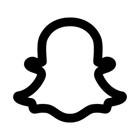 Get Snapchat Logo Png Black And White Background Zhebrun