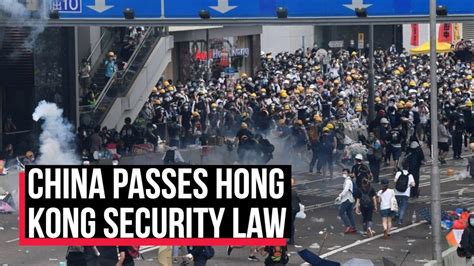 China Passes Sweeping Hong Kong National Security Law Cobrapost Youtube