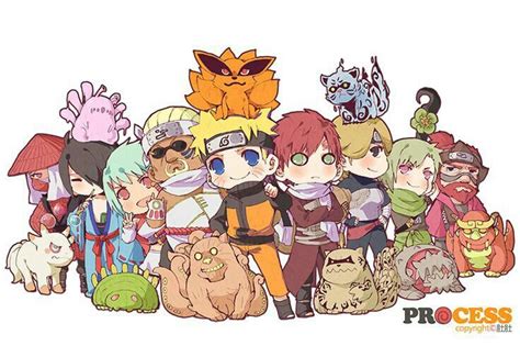 Jinchuuriki Bijuu Tailed Beasts Cute Chibi Naruto Naruto