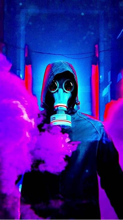 Smoke Neon Mask Iphone Marshmello Wallpapers Desktop