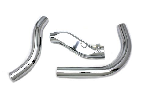 V Twin Manufacturing Canada Knucklehead Exhaust Header Set Chrome