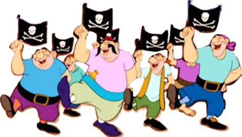 Download Captain Hook's Pirate Crew - Piracy Clipart (#1645186) - PinClipart