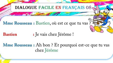 Dialogue Facile En Français 8 Youtube