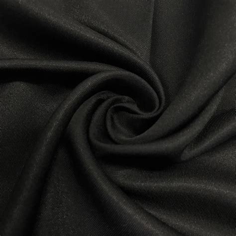 Twill Woven Fabric Drapery Soft 60 Inches By The Yard Black