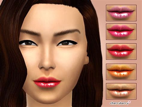 The Sims Resource My Kiss Lipgloss By Cherry Berry Sims • Sims 4