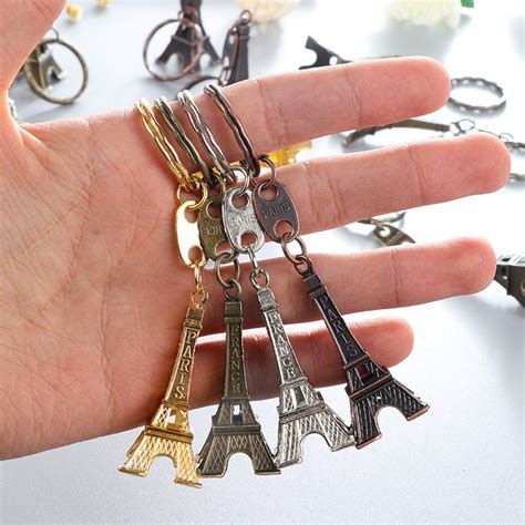 Vintage Eiffel Tower Keychain Tower Pendant Key Ring Ts Fashion