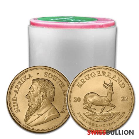 Tube Of 10 X 2022 Gold 1 Ounce Gold Krugerrand