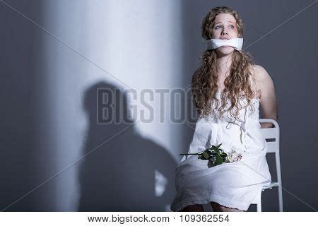 Tied Woman Gag Image Photo Free Trial Bigstock